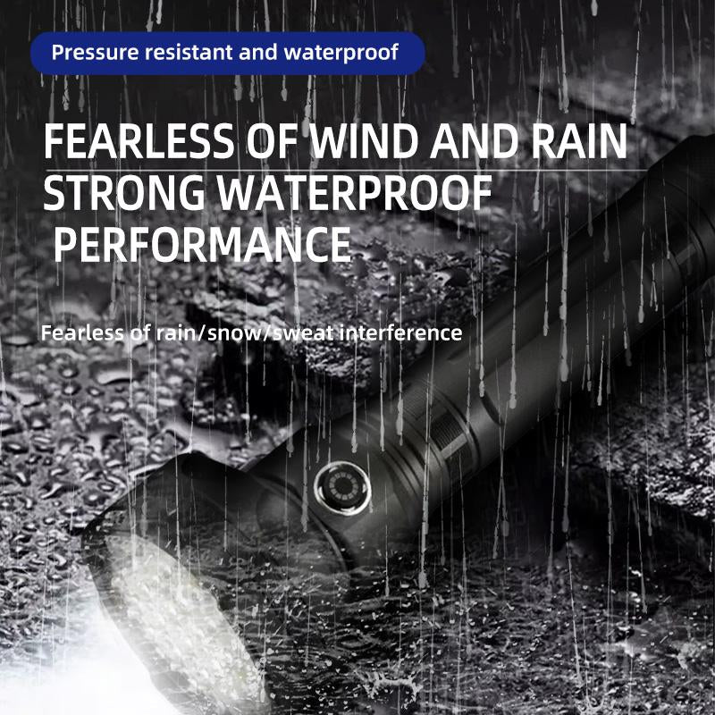 Yinowo 9000 LM Super Bright Flashlight with 5 Light Modes, Aluminum Material, IPX5 Waterproof and USB C Rechargeable for Emergency, Camping & Home